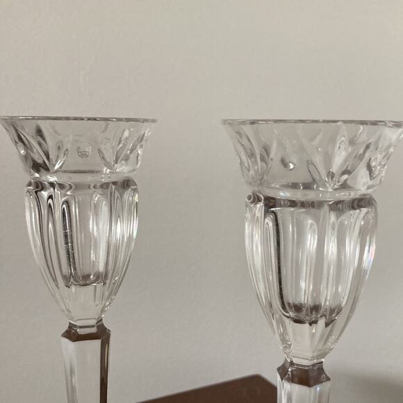 Noritake Crystal Candlestick Holders, Set of 2 - Picture 2 of 7